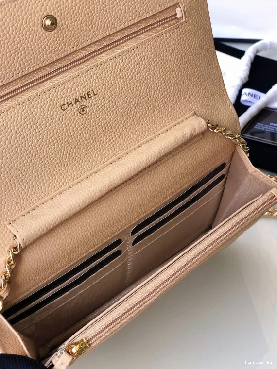First Bag Ru CAVIAR WALLET CHANEL CHAIN 0709